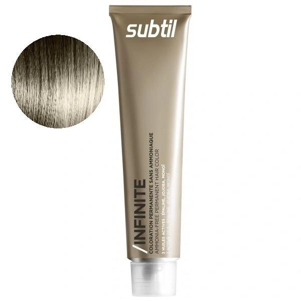 Coloration permanente sans ammoniaque de la marque Subtil produit Infinite N°9.2 Blond très clair irisé 60 ML