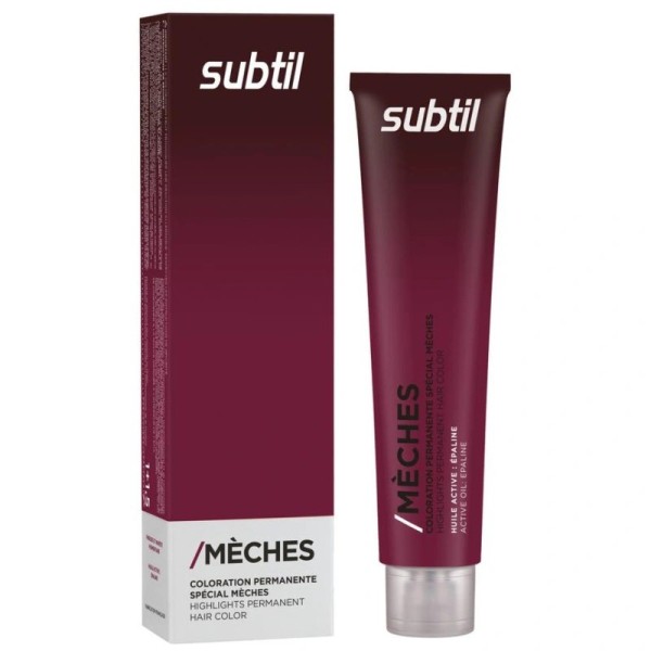 Coloration permanente spécial mèches de la marque Subtil produit Caramel 60 ML