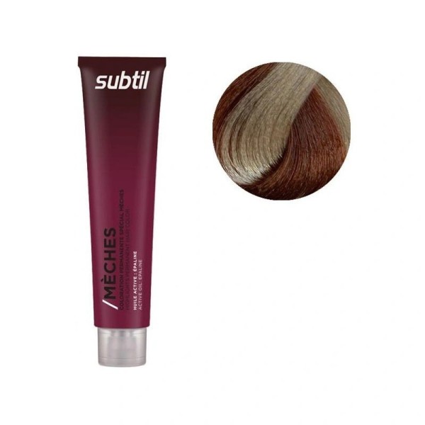 Coloration permanente spécial mèches de la marque Subtil produit Marron Paprika 60 ML