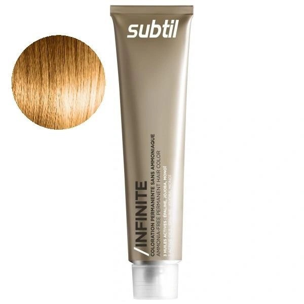 Coloration permanente sans ammoniaque de la marque Subtil produit Infinite N°9.00 Blond très clair intense 60 ML