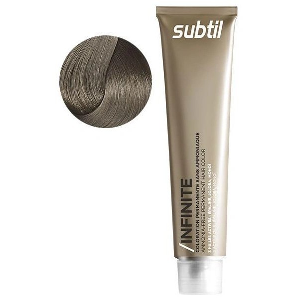 Coloration permanente sans ammoniaque de la marque Subtil produit Infinite N°9.1 Blond très clair cendré 60 ML