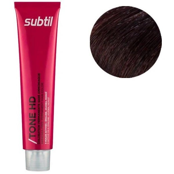 Coloration ton sur ton sans ammoniaque de la marque Subtil produit Tone HD N°4.26 Rouge Violine 60 ML