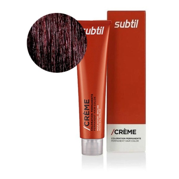 Coloration permanente de la marque Subtil Crème produit N°5.66 Châtain clair rouge profond 60 ML