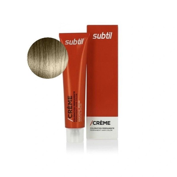 Coloration permanente de la marque Subtil Crème produit N°7.1 Blond cendré 60 ML