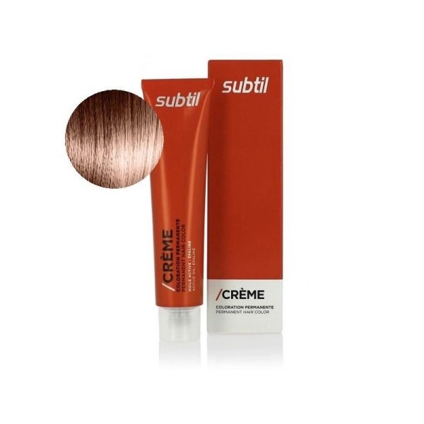 Coloration permanente de la marque Subtil Crème produit N°7.74 Blond marron cuivré 60 ML