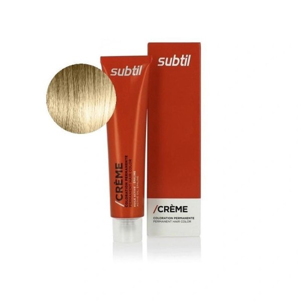 Coloration permanente de la marque Subtil Crème produit N°11.31 Blond très clair doré cendré 60 ML