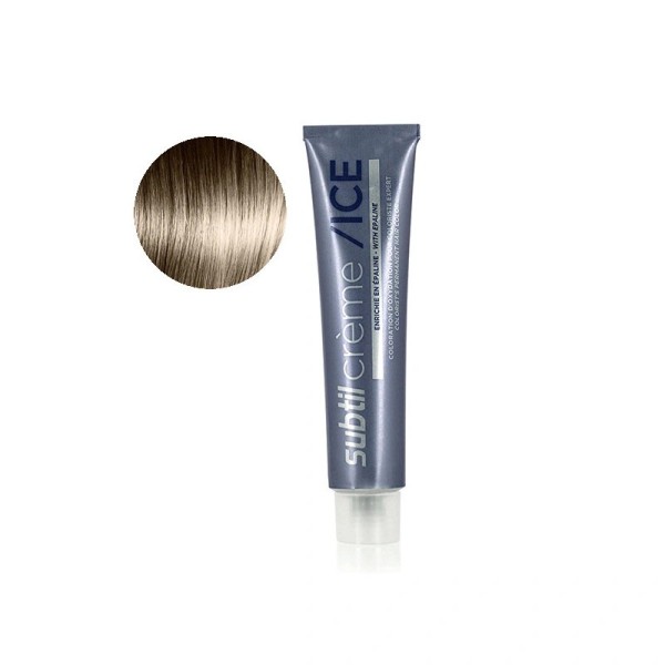 Coloration permanente fondamentales froides de la marque Subtil produit Crème ICE N°7 Blond 60 ML