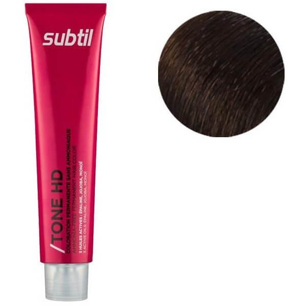 Coloration ton sur ton sans ammoniaque de la marque Subtil produit Tone HD N°5.7 Marron Glacé 60 ML