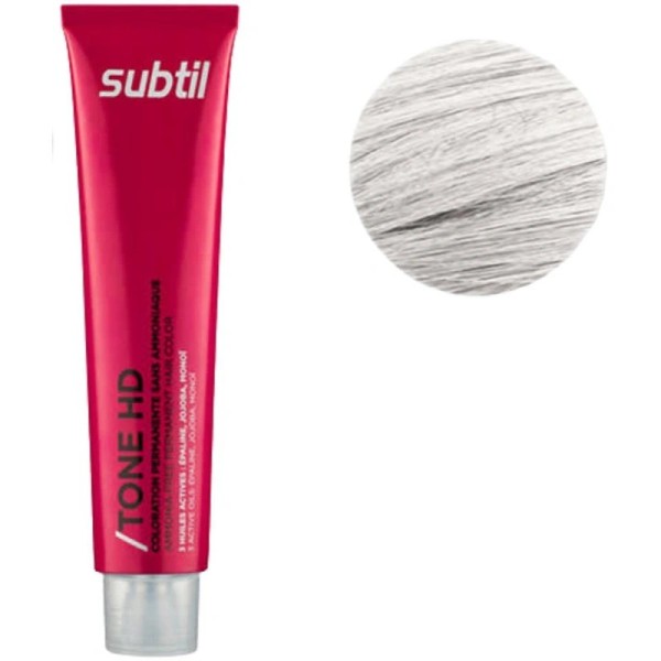 Coloration ton sur ton sans ammoniaque de la marque Subtil produit Tone HD N°12 Gris Argent 60 ML