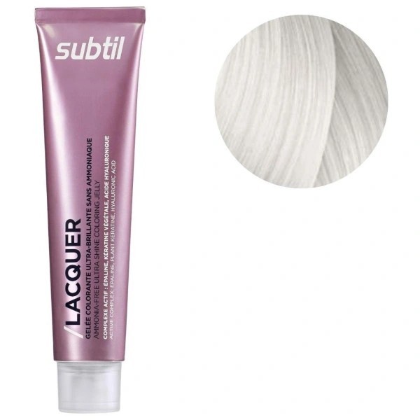 Coloration ton sur ton sans ammoniaque de la marque Subtil produit Lacquer clear 60ML