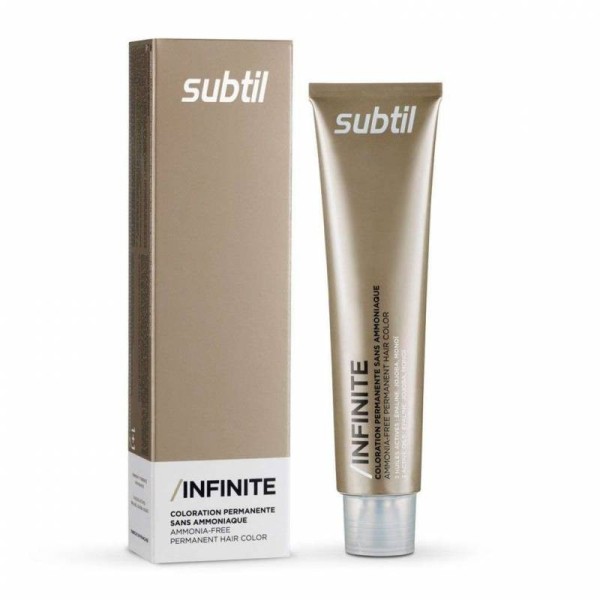 Coloration permanente sans ammoniaque de la marque Subtil produit Infinite N°4 Châtain 60 ML