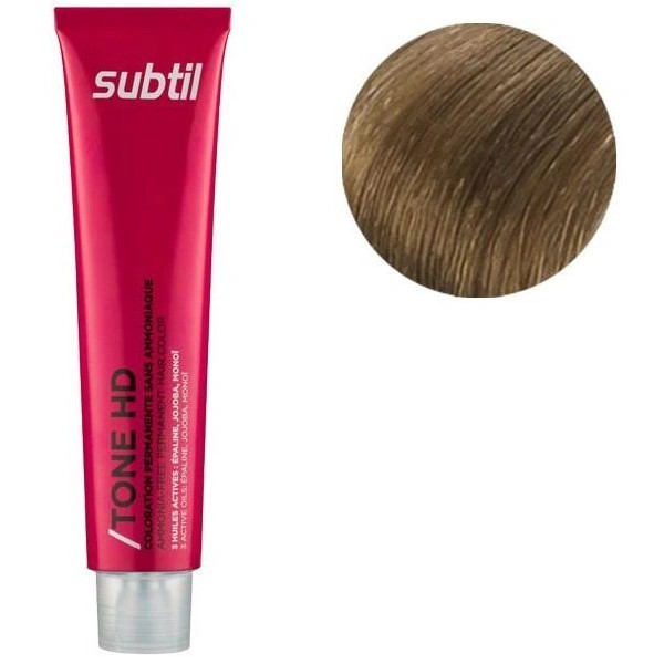 Coloration ton sur ton sans ammoniaque de la marque Subtil produit Tone HD N°8 Blond Clair 60 ML